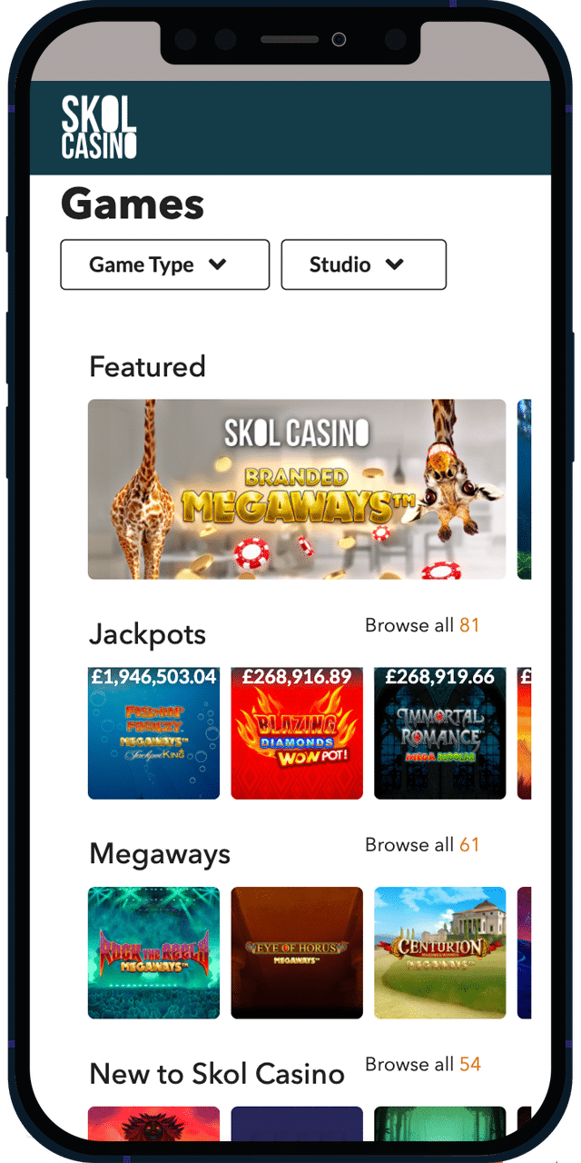 Skol Casino screenshot