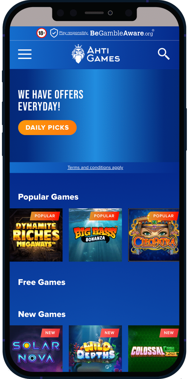 Ahti Games Casino screenshot