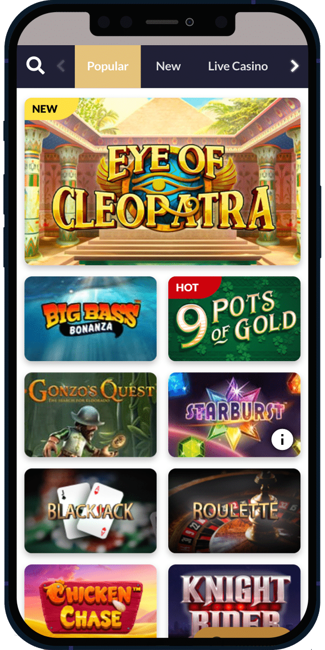 Jackpot Mobile Casino screenshot