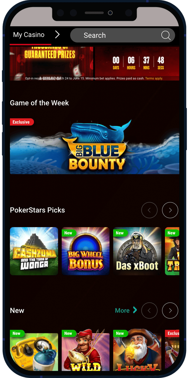 PokerStars Casino screenshot
