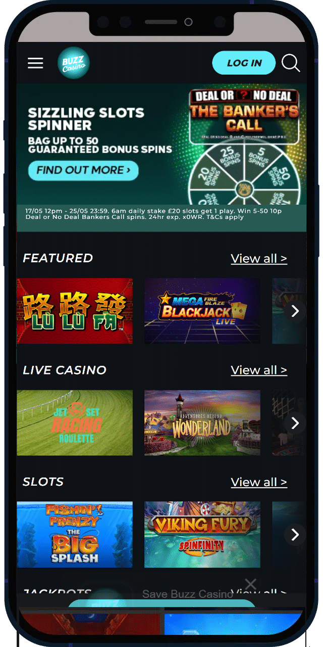 Buzz Casino screenshot