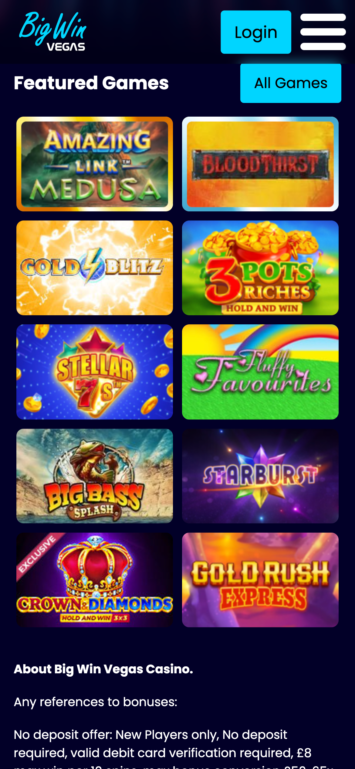 Big Win Vegas Casino screenshot